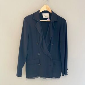 Lanvin Summer 2013 Lightweight Double Breasted Blazer Women's FR 36, US 4